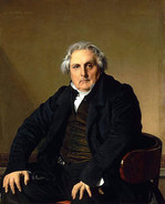 ドミニク・アングル『ルイ・フランソワ・ベルタン』 1832年 ルーヴル美術館