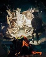 ドミニク・アングル『オシアンの夢』 1813年 モントーバン アングル美術館