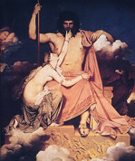 ドミニク・アングル『ジュピターとティトゥス』 1811年 グラネット美術館