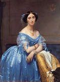 ドミニク・アングル『ドブロリ公爵夫人』 1853年 メトロポリタン美術館