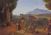 フランソワ・マリウス・グラネ『La Recolte des citrouilles a la Bastide de Malvalat』(1796)グラネ美術館所蔵、エクス＝アン＝プロヴァンス