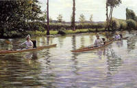 ギュスターヴ・カイユボット『ボート漕ぎ』（1877）