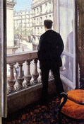 ギュスターヴ・カイユボット『窓辺の若い男』(1875)