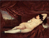 ギュスターヴ・クールベ『Femme nue couchee』1862