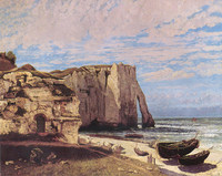 ギュスターヴ・クールベ『Cliffs at Etretat, After the Storm』1870
