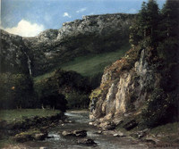 ギュスターヴ・クールベ『Stream in the Jura Mountains (The Torrent)』1872-3, Honolulu Academy of Arts