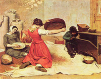 ギュスターヴ・クールベ『The Grain Sifters』(1854)