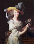 ヴィジェ＝ルブラン『ガリア服を着た王妃マリー・アントワネット』1783年
