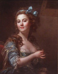 マリー＝ガブリエル・カペ『1783年の自画像』, キャンパス・油彩， 国立西洋美術館蔵