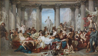 トマ・クチュール『退廃期のローマ人たち』（1847年）