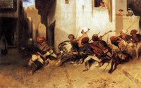 アレクサンドル＝ガブリエル・ドゥカン『トルコのパトロール』（1831年）