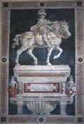 アンドレア・デル・カスターニョ『ニッコロ・ダ・トレンティーノ騎馬像』（1456年）（サンタ・マリア・デル・フィオーレ大聖堂）