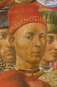 ベノッツォ・ゴッツォリ『東方三博士の行列』の中に描かれた自画像、フレスコ / フィレンツェ、メディチ・リカルディ宮マギ礼拝堂
