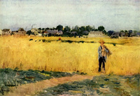 ベルト・モリゾ『穀物畑』