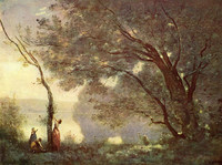 カミーユ・コロー『モルトフォンテーヌの思い出』(1864) ルーヴル美術館蔵