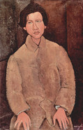 シャイム・スーティンの肖像（アメデオ・モディリアーニ、1916年）