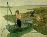 ピエール・ピュヴィス・ド・シャヴァンヌ『貧しき漁夫』（1881年）