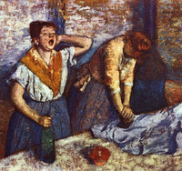 エドガー・ドガ『アイロンをかける2人の女』1884年 オルセー美術館