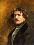ウジェーヌ・ドラクロワ『自画像』1837年、ルーヴル美術館所蔵