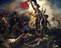 ウジェーヌ・ドラクロワ『民衆を導く自由の女神』1830年、ルーヴル美術館所蔵