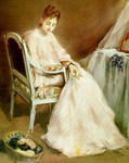 エヴァ・ゴンザレス『Woman in White』国立女性美術館 1879