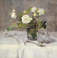 エヴァ・ゴンザレス『Roses dans un verre』Collection particuliere, 1880-82