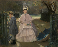 エヴァ・ゴンザレス『Nounou avec enfant、ナショナル・ギャラリー』ワシントンD.C. 1877-78