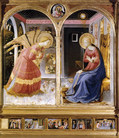 フラ・アンジェリコ『受胎告知』1430年頃、サンタ・マリア・デレ・グラツィエ修道院所蔵