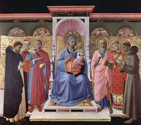 フラ・アンジェリコ『アンナレーナ祭壇画』1437-40年頃、サン・マルコ美術館所蔵