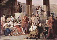 フランチェスコ・アイエツ『アルキノオスの法廷にいるユリシーズ』(1813-15) 381×535 cm、カポディモンテ国立美術館