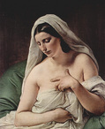 フランチェスコ・アイエツ『オダリスク』(1867) 82×68 cm、ブレラ美術館