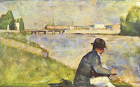 Georges Seurat『Sitzender Mann』(vers 1883)