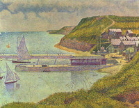 ジョルジュ・スーラ『ポール・アン・ベッサンの外港』(1888)