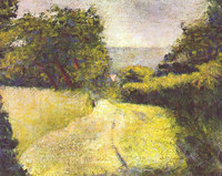 Georges Seurat『Le Chemin creux』(vers 1882)