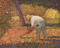 Georges Seurat『Bauer mit Hacke』(vers 1882)