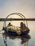 ジョヴァンニ・セガンティーニ『湖を渡るアヴェマリア』（第2作）1886年