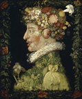 ジュゼッペ・アルチンボルド『春』(1573)、ルーヴル美術館、パリ