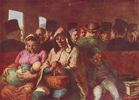 オノレ・ドーミエ『三等客車』1862　メトロポリタン美術館（ニューヨーク）