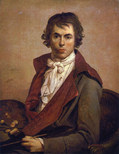 ジャック・ルイ・ダヴィッド『自画像』1794年 ルーヴル美術館蔵