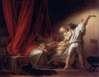 ジャン・オノレ・フラゴナール『閂（かんぬき）』1780年、ナショナルギャラリー (ロンドン)収蔵