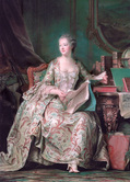 モーリス・カンタン・ド・ラ・トゥール『ポンパドゥール夫人』1755年、ルーヴル美術館所蔵