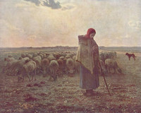 ジャン＝フランソワ・ミレー『羊飼いの少女』1864 オルセー美術館