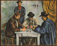 ポール・セザンヌ『カード遊びをする人々』1890 - 1892 メトロポリタン美術館