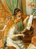 オーギュスト・ルノワール『ピアノに寄る少女たち』1892年 オルセー美術館