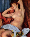 オーギュスト・ルノワール『眠る浴女』1897年 オスカー＝ラインハルト・コレクション（ドイツ、ヴィンタートゥール）