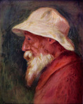 オーギュスト・ルノワール『自画像』1910年 個人蔵
