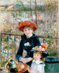 オーギュスト・ルノワール『二人の姉妹（テラスにて）』1881年 シカゴ美術館