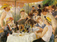 オーギュスト・ルノワール『舟遊びの人々の昼食』1880 - 81年フィリップス・コレクション（ワシントンD.C.）