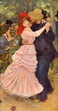 オーギュスト・ルノワール『ブージヴァルのダンス』1883年 ボストン美術館