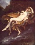 ピエール＝ポール・プリュードン『プシュケの略奪』1800年　ルーヴル美術館蔵
